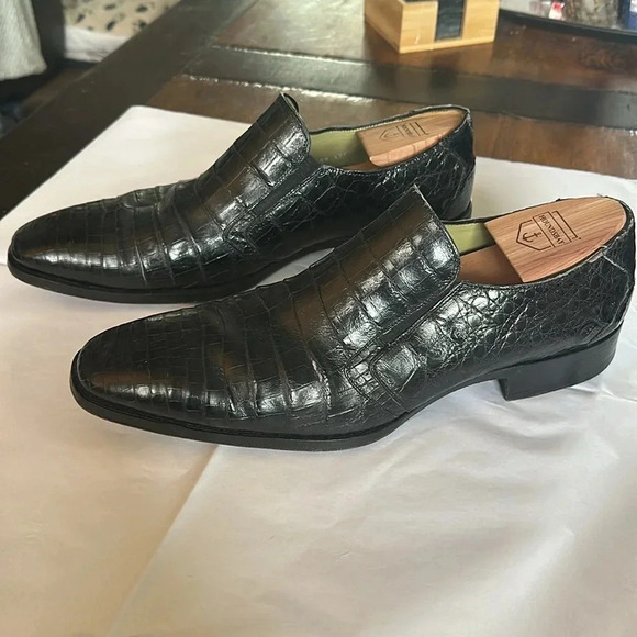 Mezlan Crocodile slip on shoes Size 12